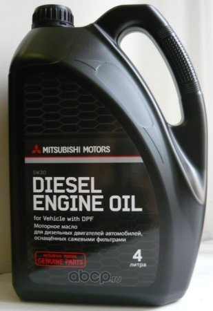 5W-30 4L DIESEL ENGINE OIL FOR VEHICLE WITH DPF МАСЛО МОТОРНОЕ СИНТЕТИЧЕСКОЕ, MZ320759