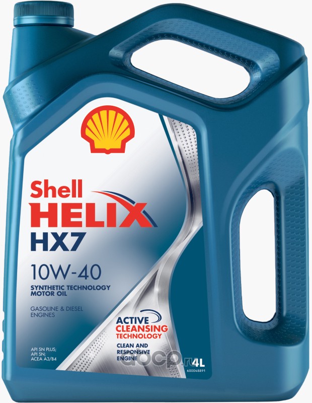 10W-40 4L HELIX HX7 МОТОРНОЕ МАСЛО ПОЛУСИНТЕТИЧЕСКОЕ, 550051575